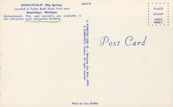 Kitch-iti-kipi - Postcard (newer photo)